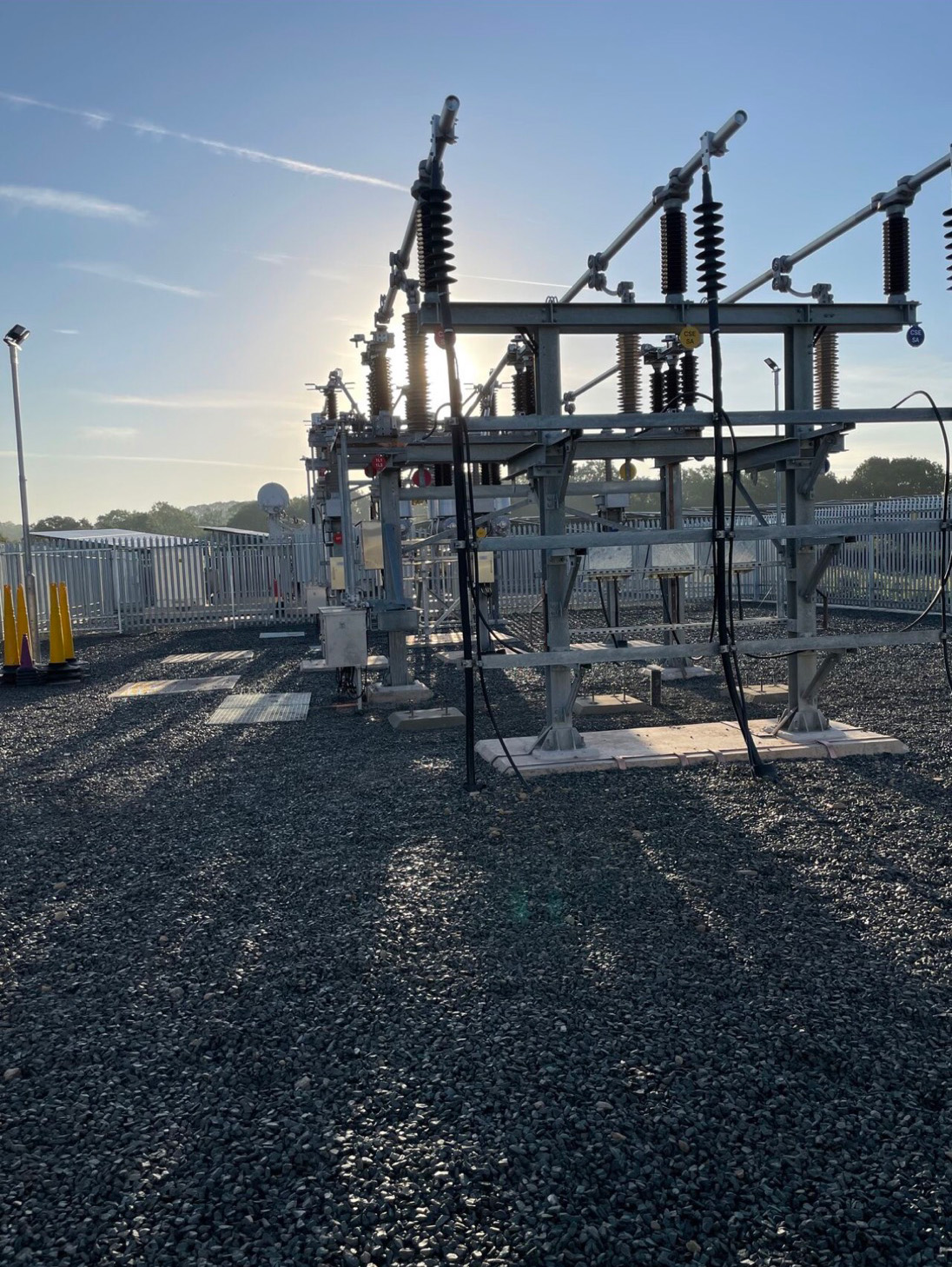 an electrical substation site